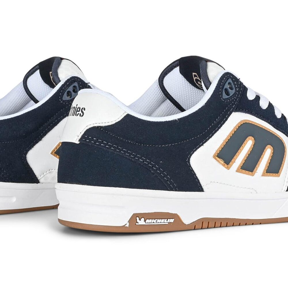 Etnies The Aurelien Michelin Skate Shoes - White/Navy/Gold