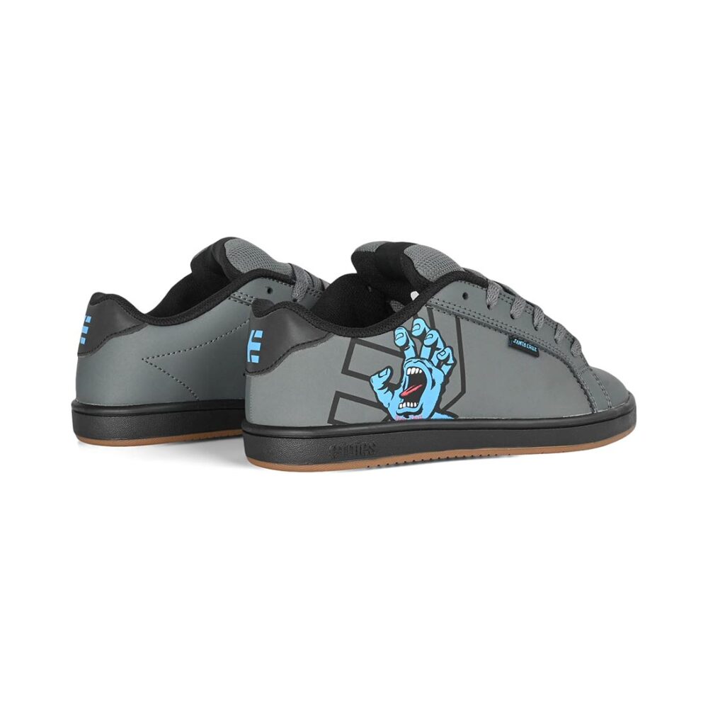 Etnies x Santa Cruz Fader (Youth) Skate Shoes - Dark Grey/Black