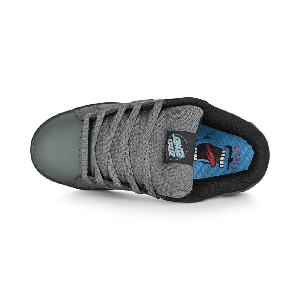 Etnies x Santa Cruz Fader (Youth) Skate Shoes - Dark Grey/Black