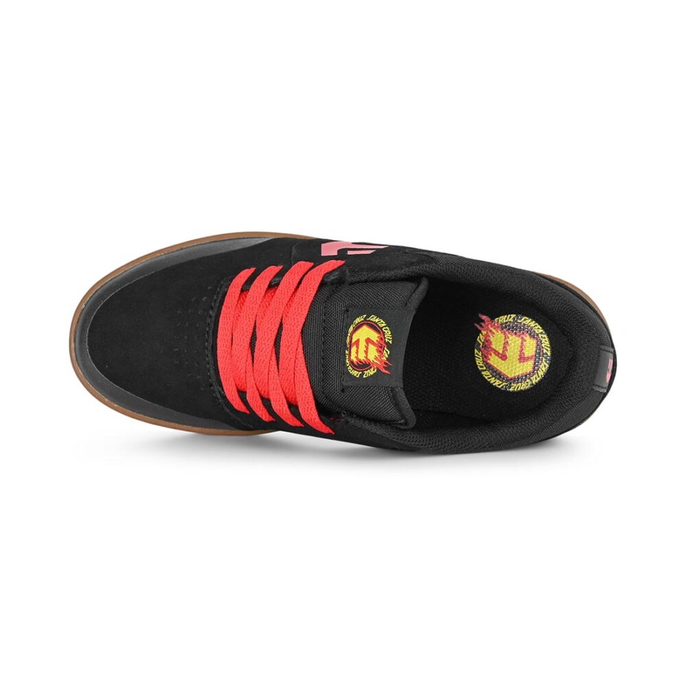 Etnies x Santa Cruz Marana (Youth) Skate Shoes - Black/Red/Gum