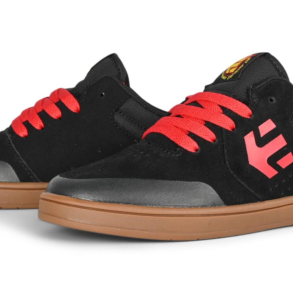 Etnies x Santa Cruz Marana (Youth) Skate Shoes - Black/Red/Gum