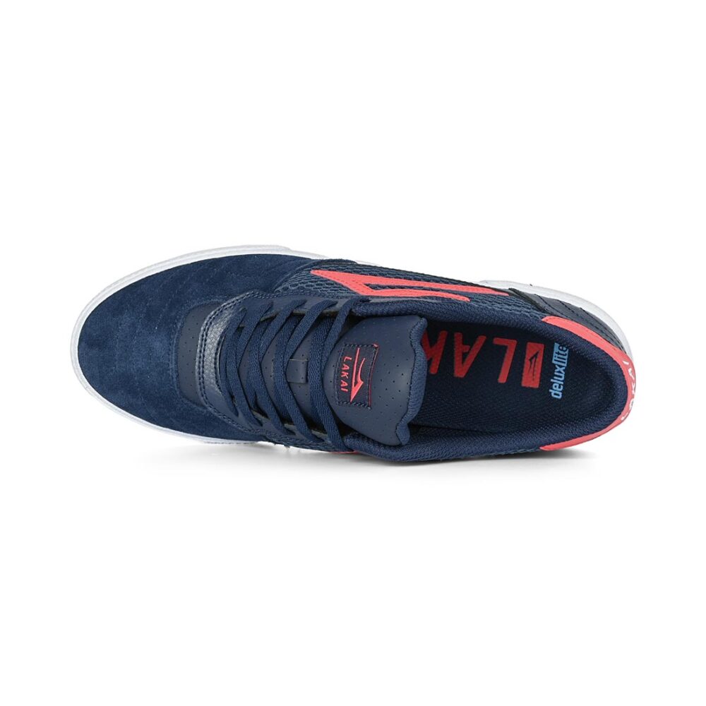 Lakai Cambridge Skate Shoes - Navy/Red