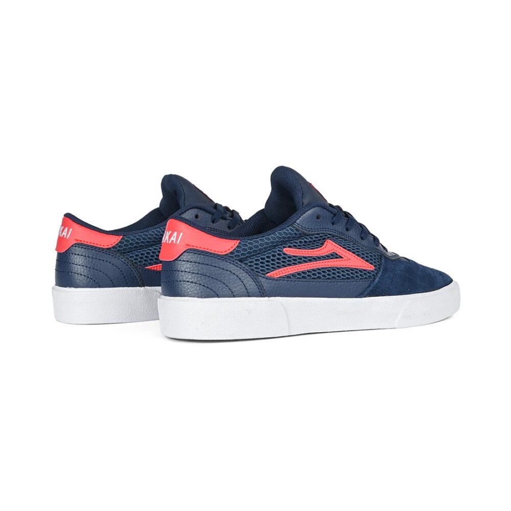 Lakai Cambridge Skate Shoes - Navy/Red