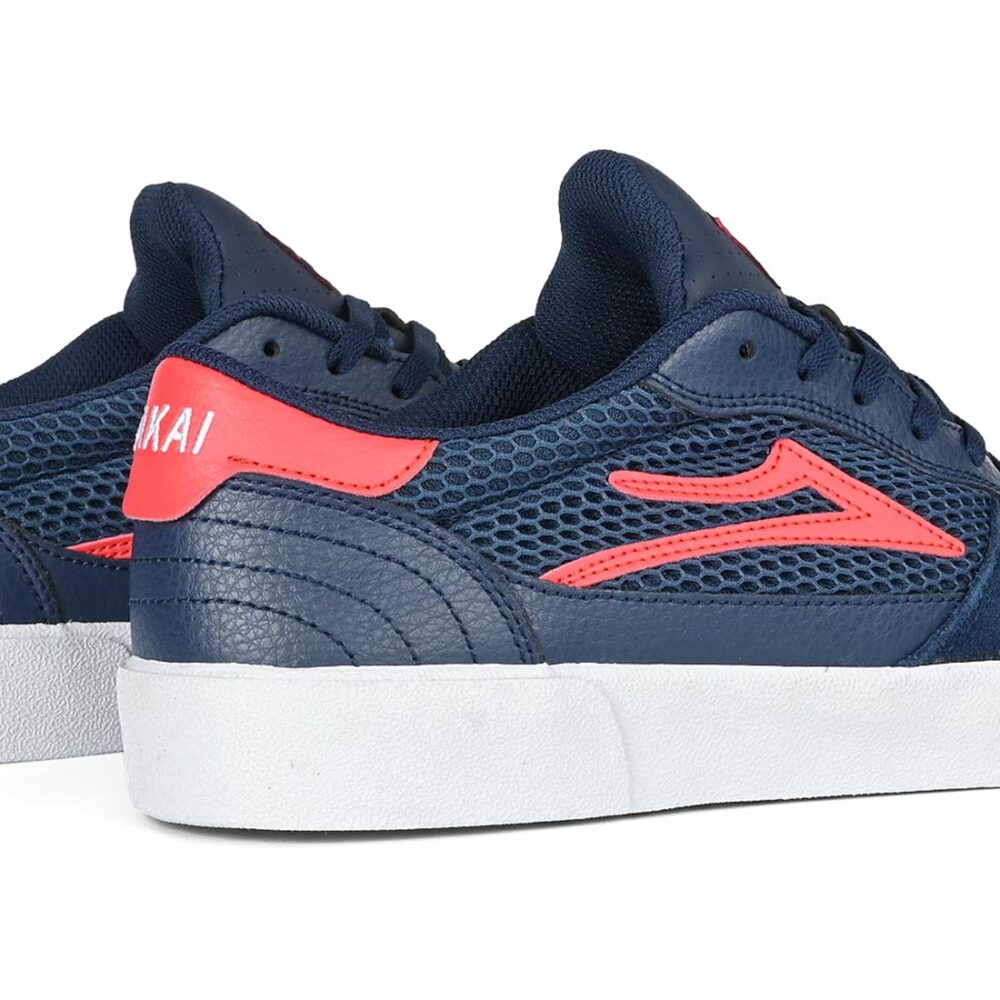 Lakai Cambridge Skate Shoes - Navy/Red