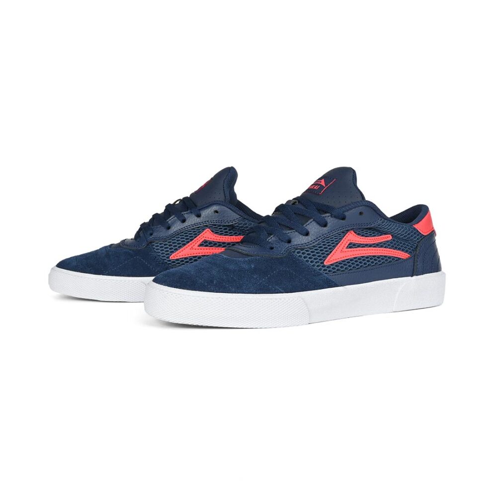 Lakai Cambridge Skate Shoes - Navy/Red