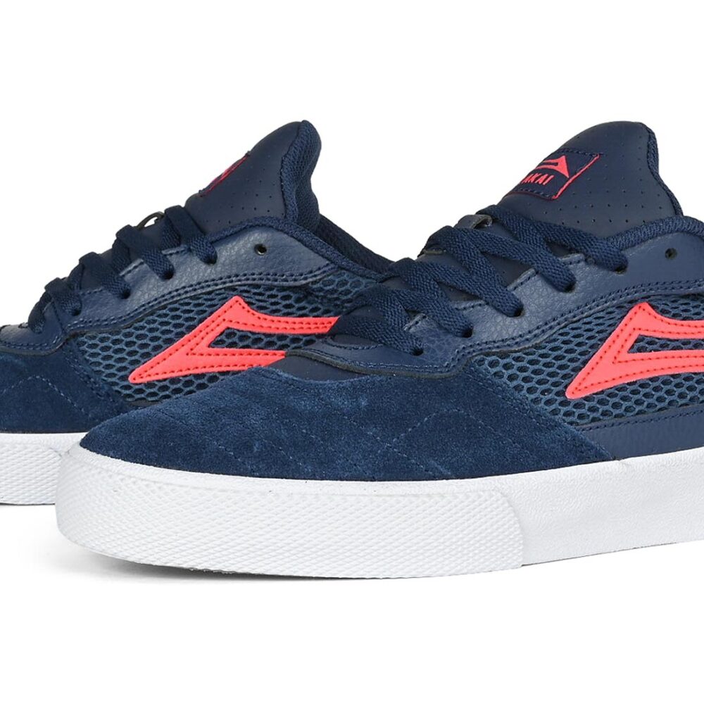 Lakai Cambridge Skate Shoes - Navy/Red