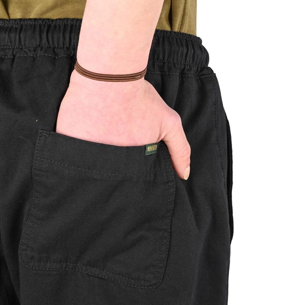 Magenta Slack Tapered Pants - Black