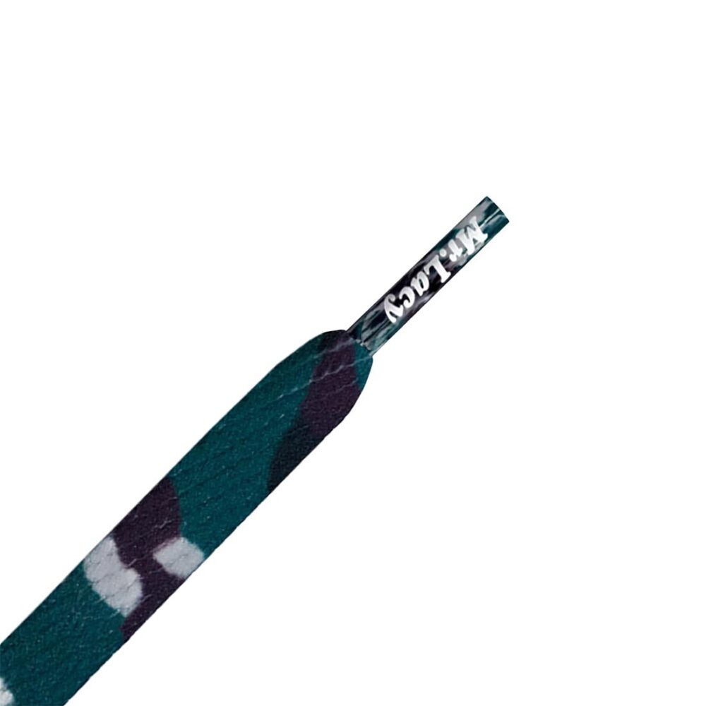 Mr. Lacy Printies 130cm Shoelaces - Camo Green