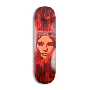 Opera Die-Cut Mask Ex7 8.5" Skateboard Deck - Red