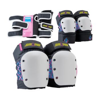 Pro-Tec x Santa Cruz Pad Set - Black/White/Pink