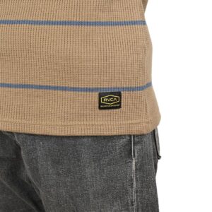 RVCA Thermal Stripe L/S T-Shirt - Heather Grey