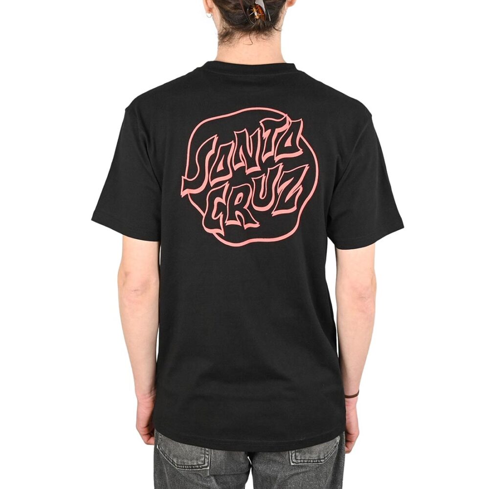 Santa Cruz Fever Dream Mono Dot S/S T-Shirt - Black