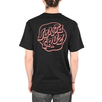 Santa Cruz Fever Dream Mono Dot S/S T-Shirt - Black