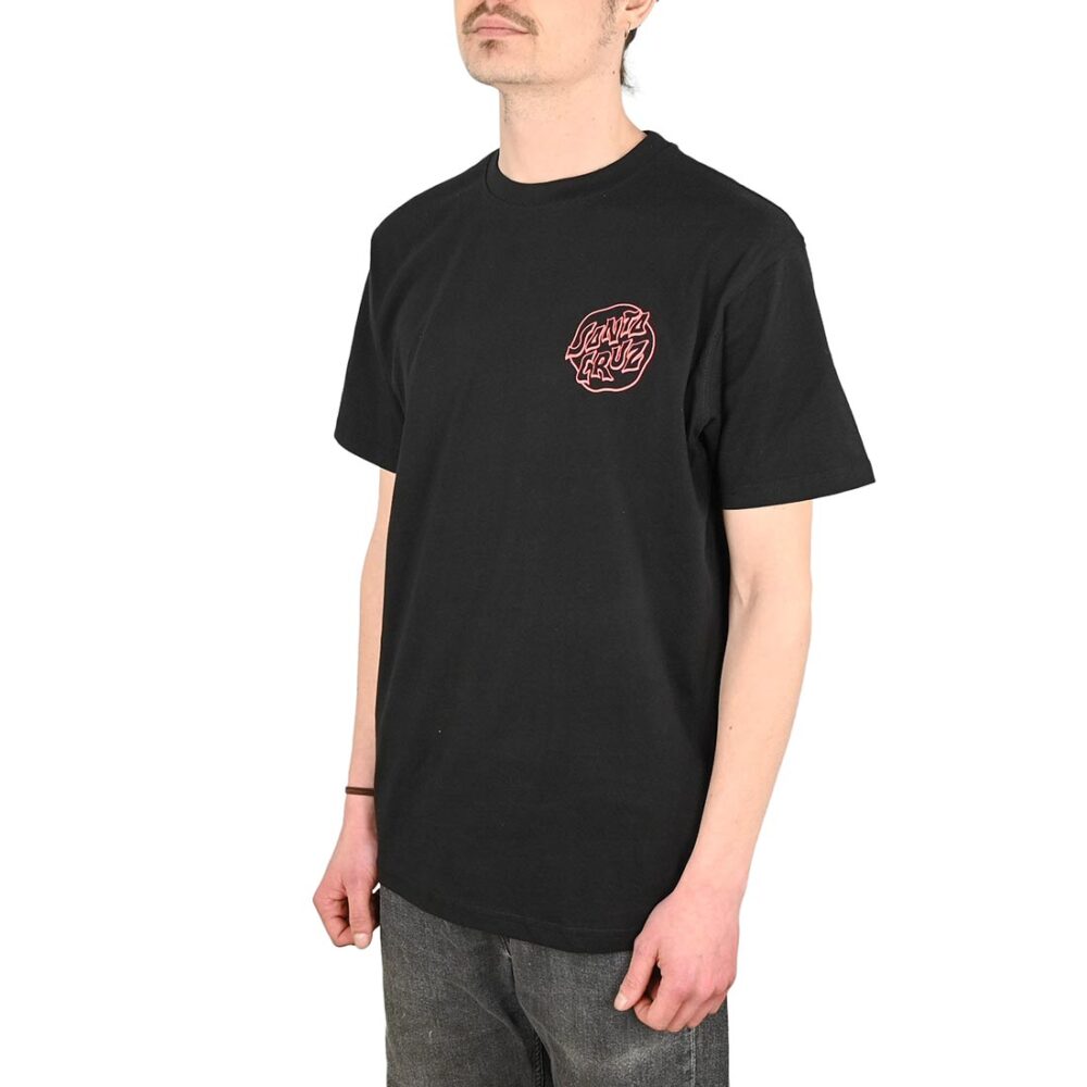Santa Cruz Fever Dream Mono Dot S/S T-Shirt - Black