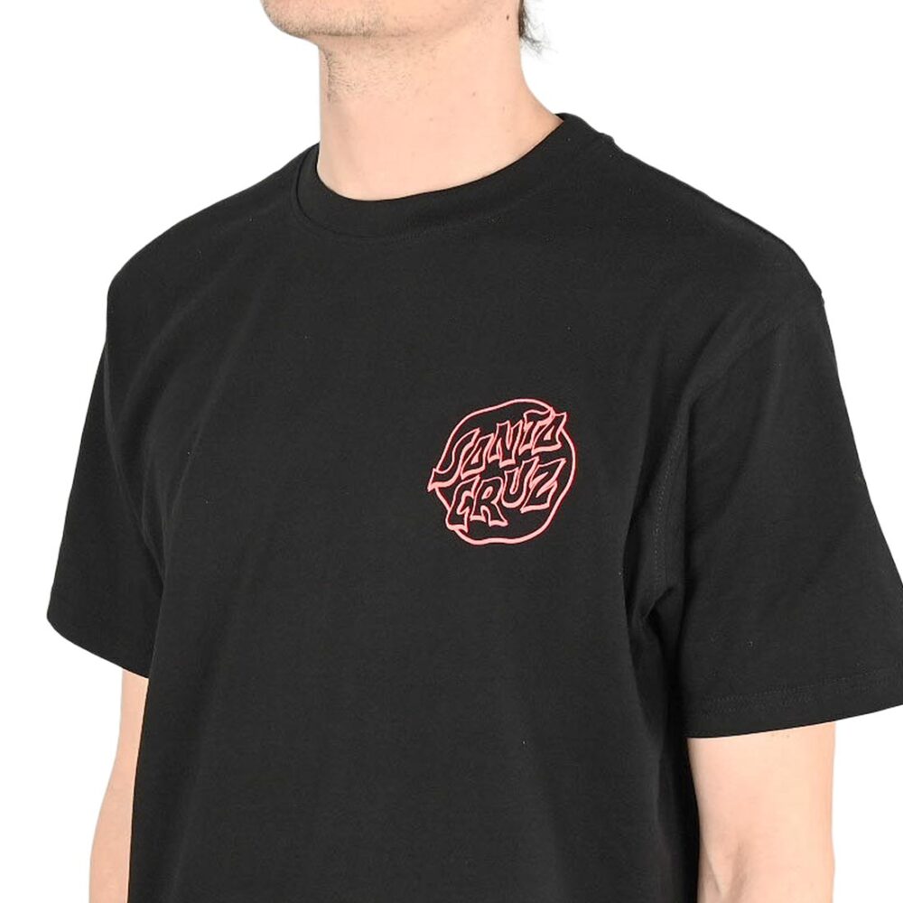 Santa Cruz Fever Dream Mono Dot S/S T-Shirt - Black