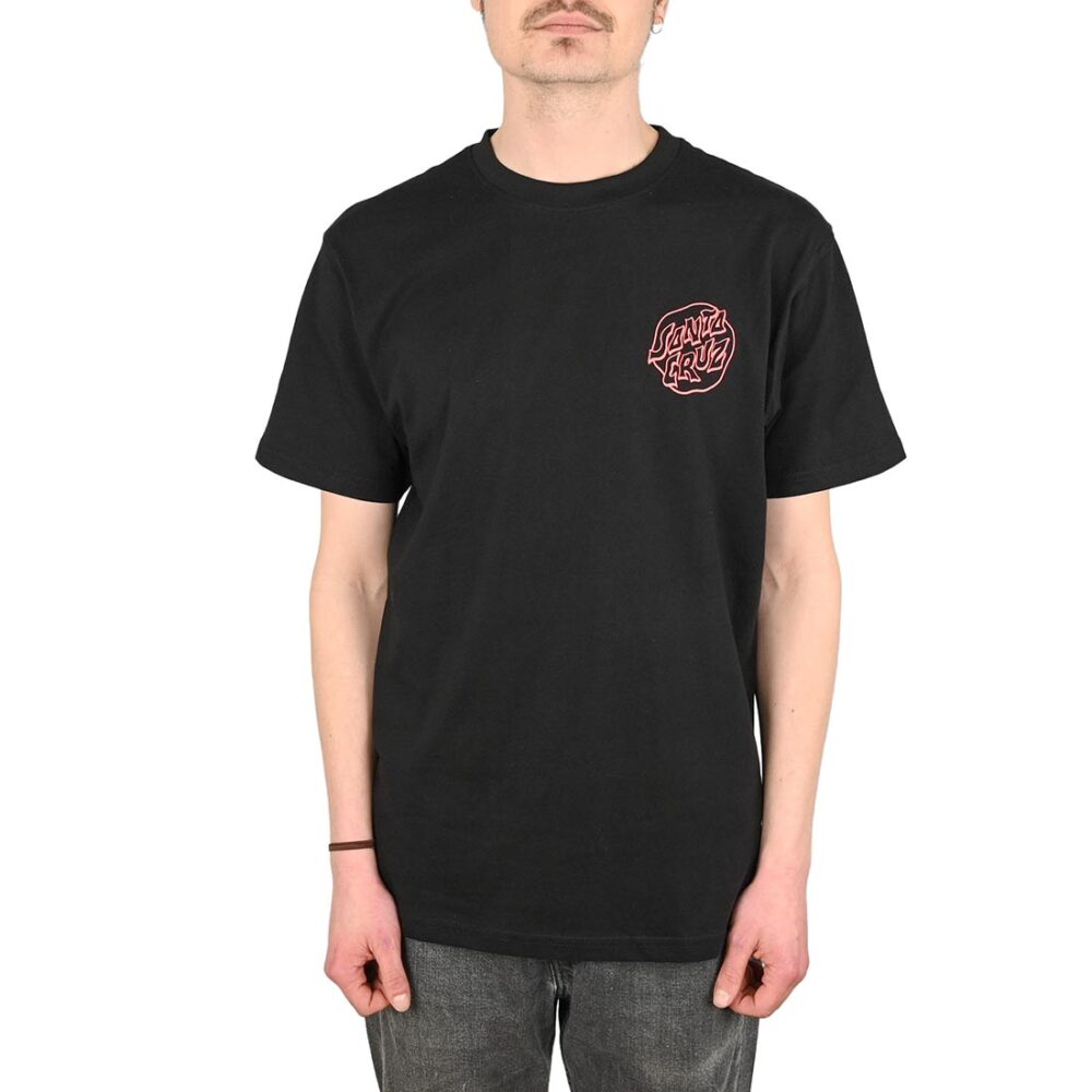 Santa Cruz Fever Dream Mono Dot S/S T-Shirt - Black