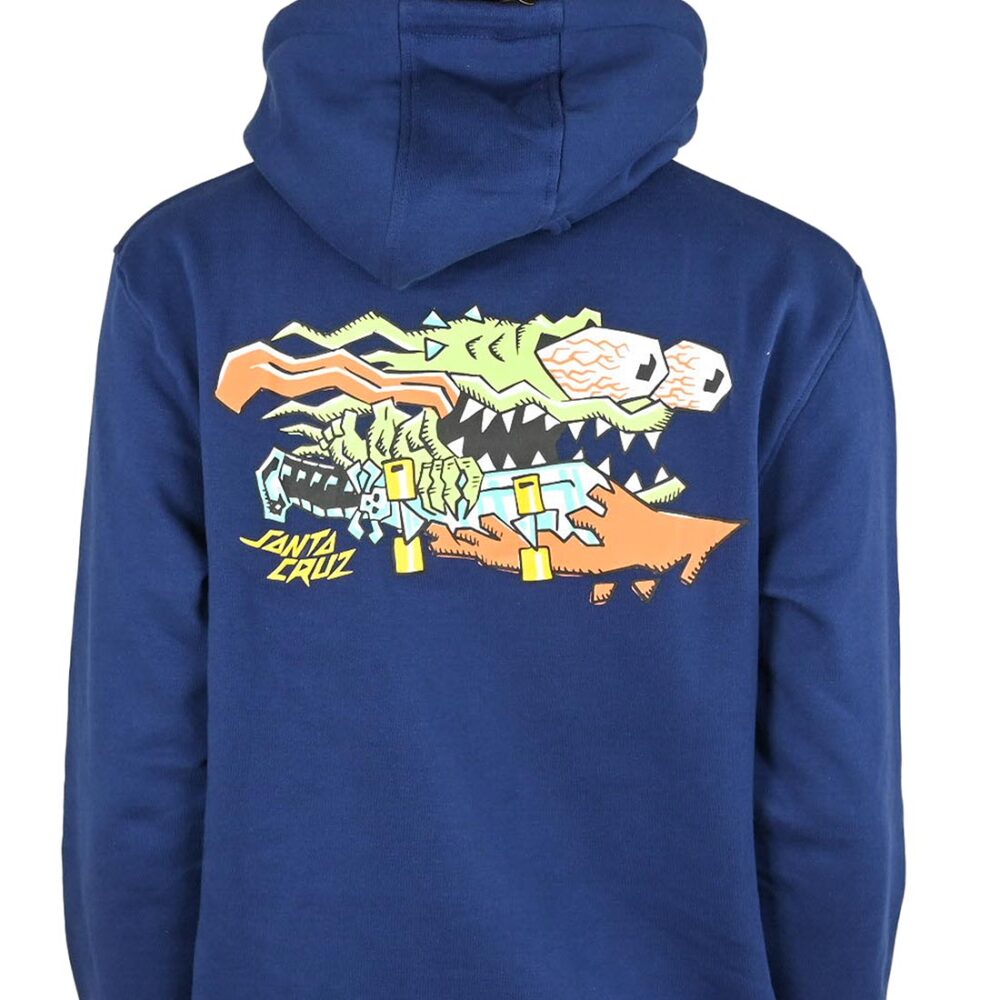Santa Cruz Meek Scratched Slasher Pullover Hoodie - Deep Cobalt