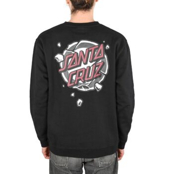 Santa Cruz Roskopp Destruct Dot Crew Sweater - Black