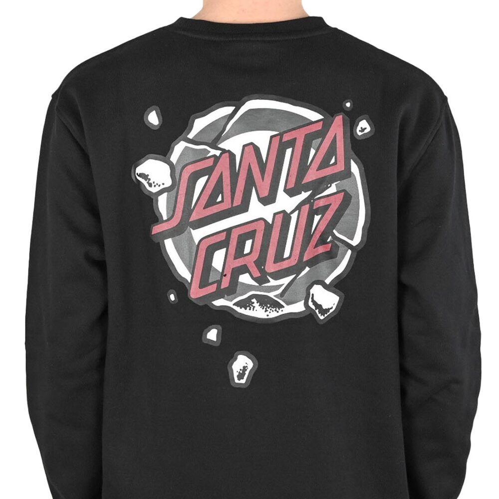 Santa Cruz Roskopp Destruct Dot Crew Sweater - Black