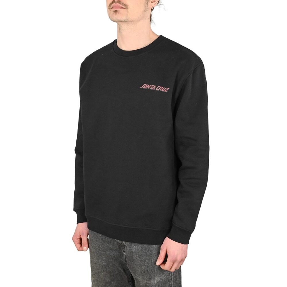 Santa Cruz Roskopp Destruct Dot Crew Sweater - Black