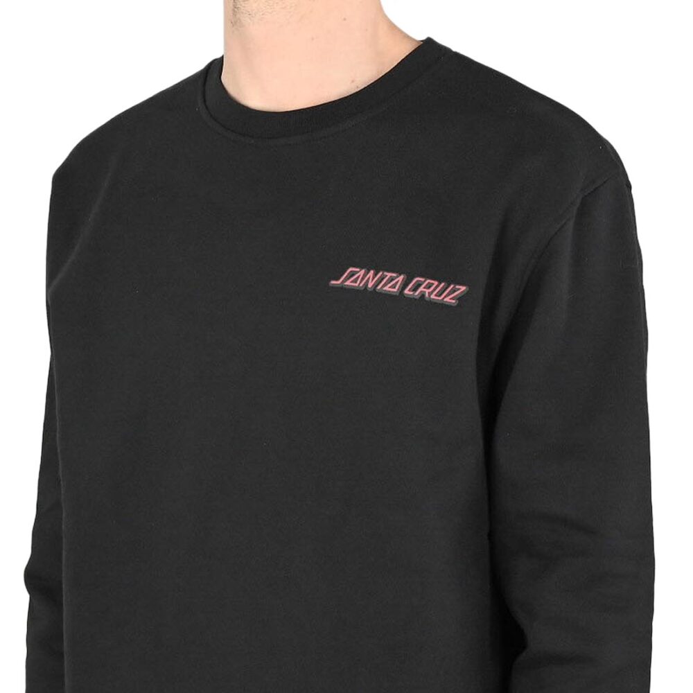 Santa Cruz Roskopp Destruct Dot Crew Sweater - Black