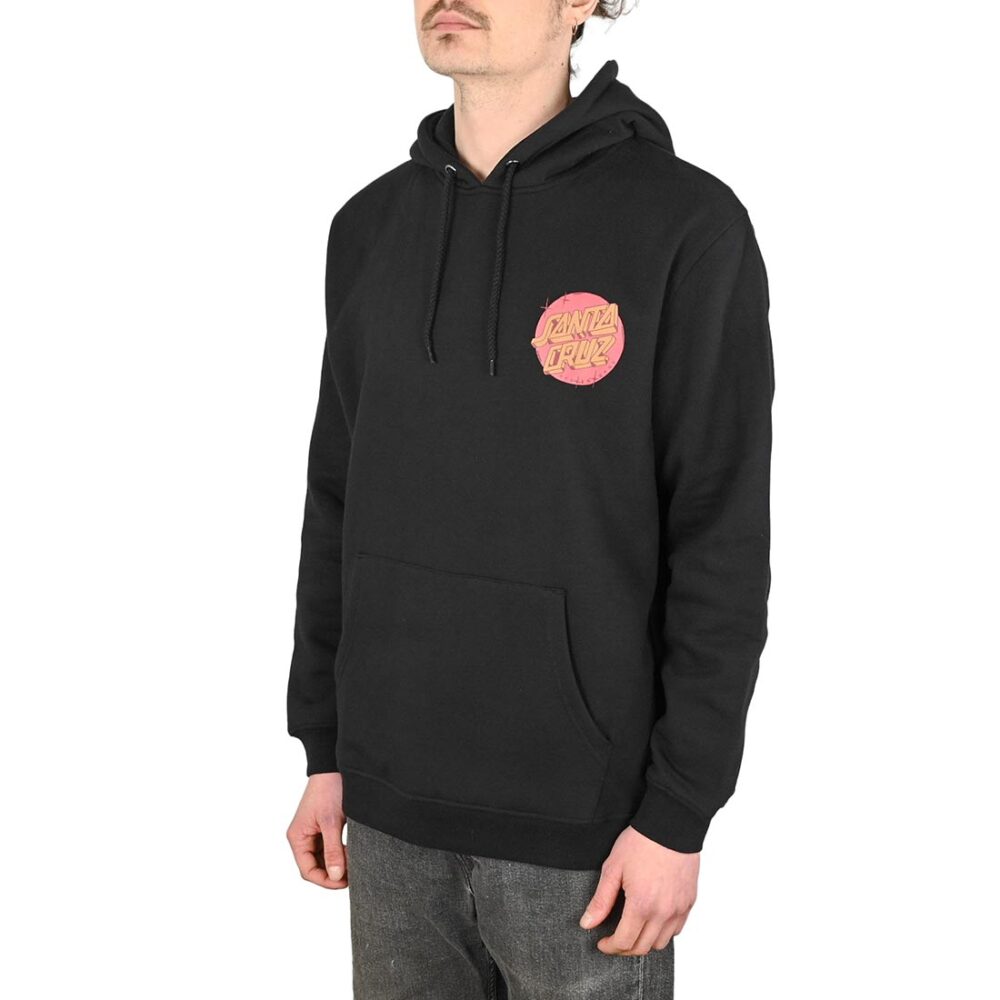 Santa Cruz Scrawl Brick Dot Center Pullover Hoodie - Black