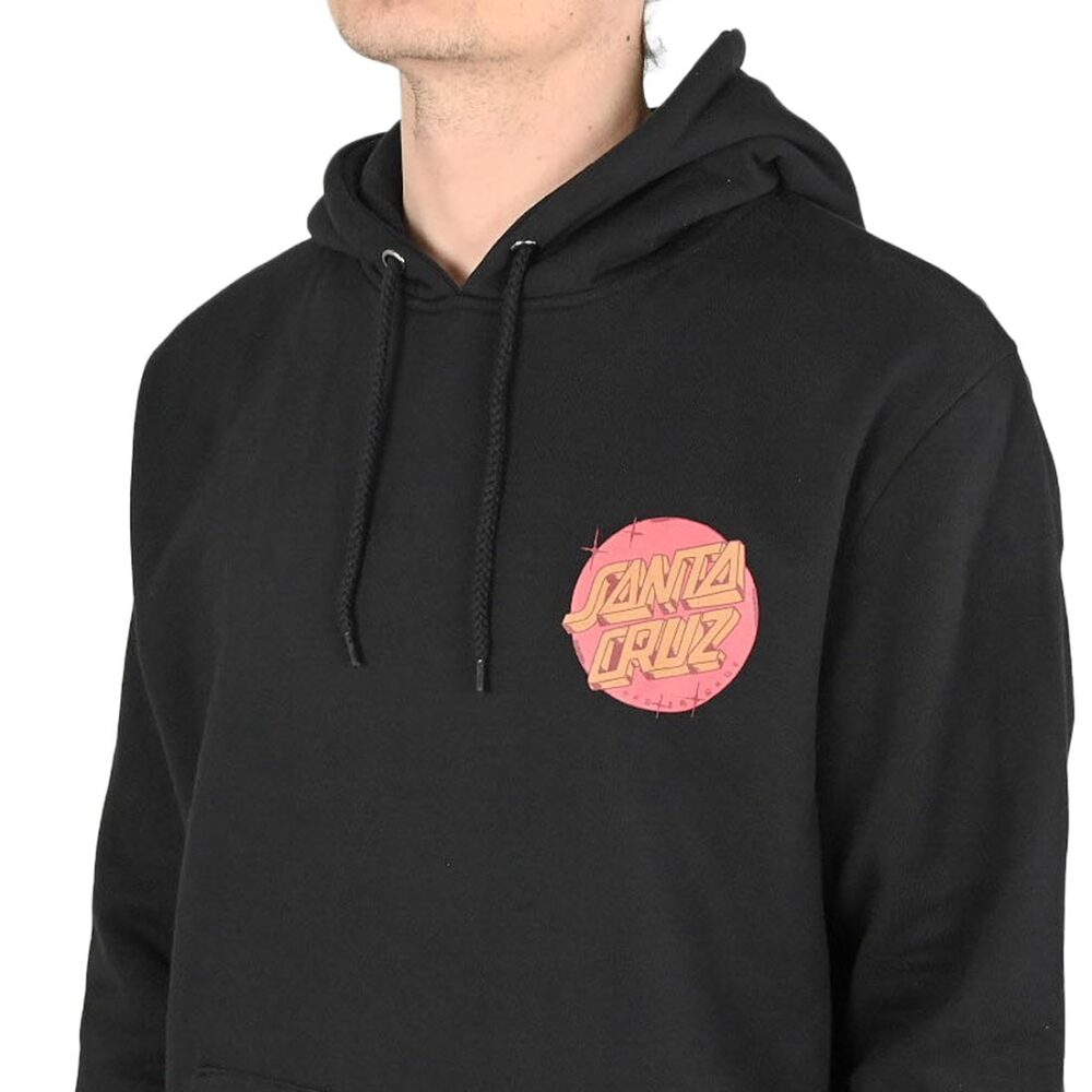 Santa Cruz Scrawl Brick Dot Center Pullover Hoodie - Black