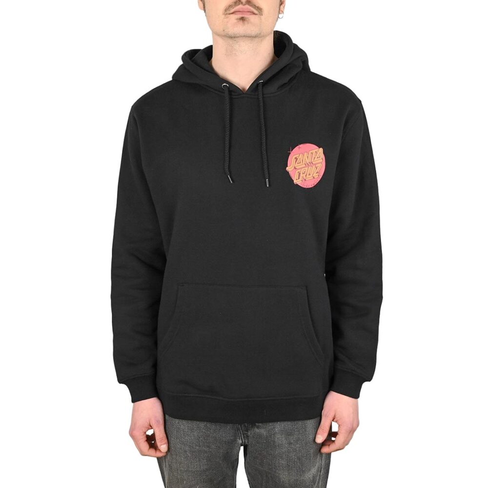 Santa Cruz Scrawl Brick Dot Center Pullover Hoodie - Black