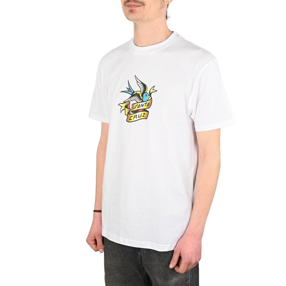 Santa Cruz Sommer Sparrow Front S/S T-Shirt - White