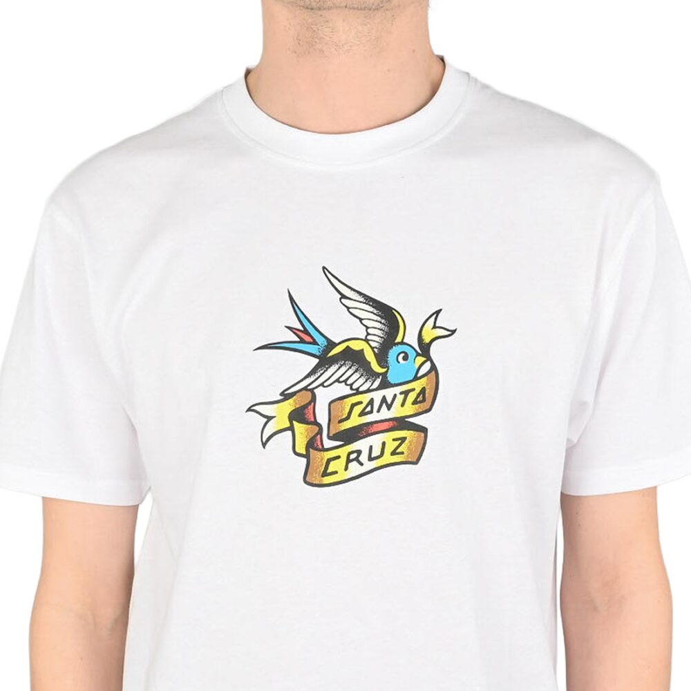Santa Cruz Sommer Sparrow Front S/S T-Shirt - White