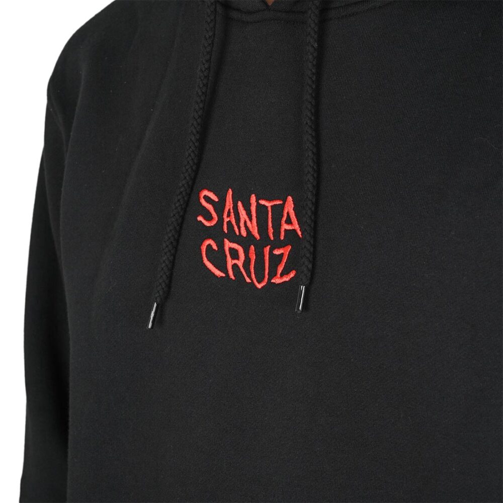 Santa Cruz Torn Hand Pullover Hoodie - Black
