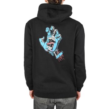 Santa Cruz Torn Hand Pullover Hoodie - Black