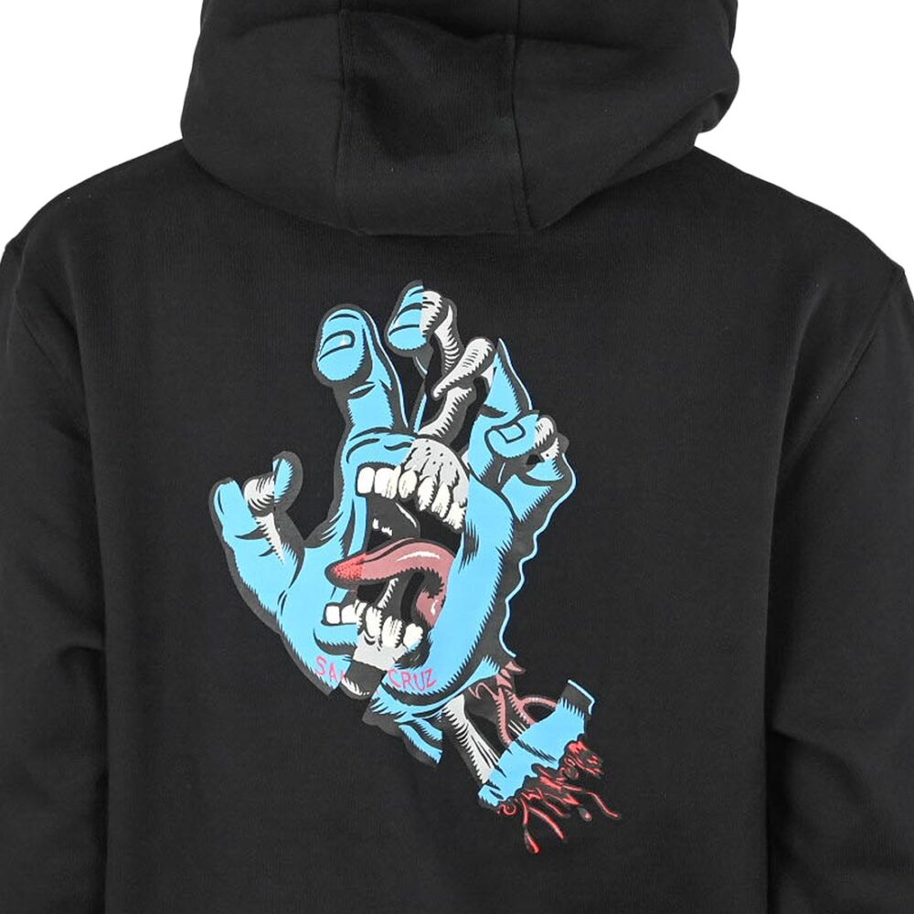Santa Cruz Torn Hand Pullover Hoodie - Black
