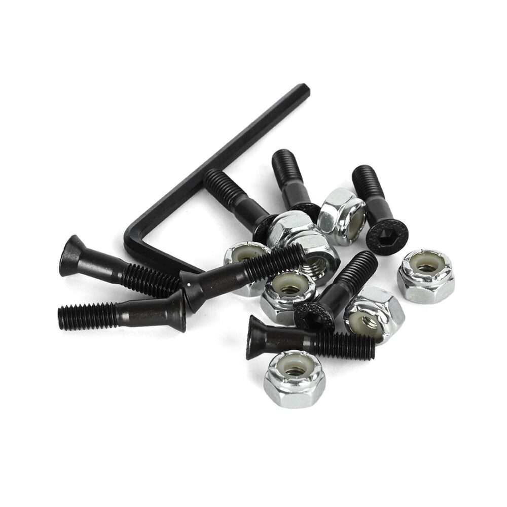 Slappy 1" Allen Truck Bolts - Black/Polished