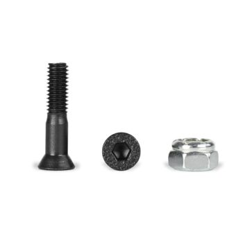 Slappy 1" Allen Truck Bolts - Black/Polished