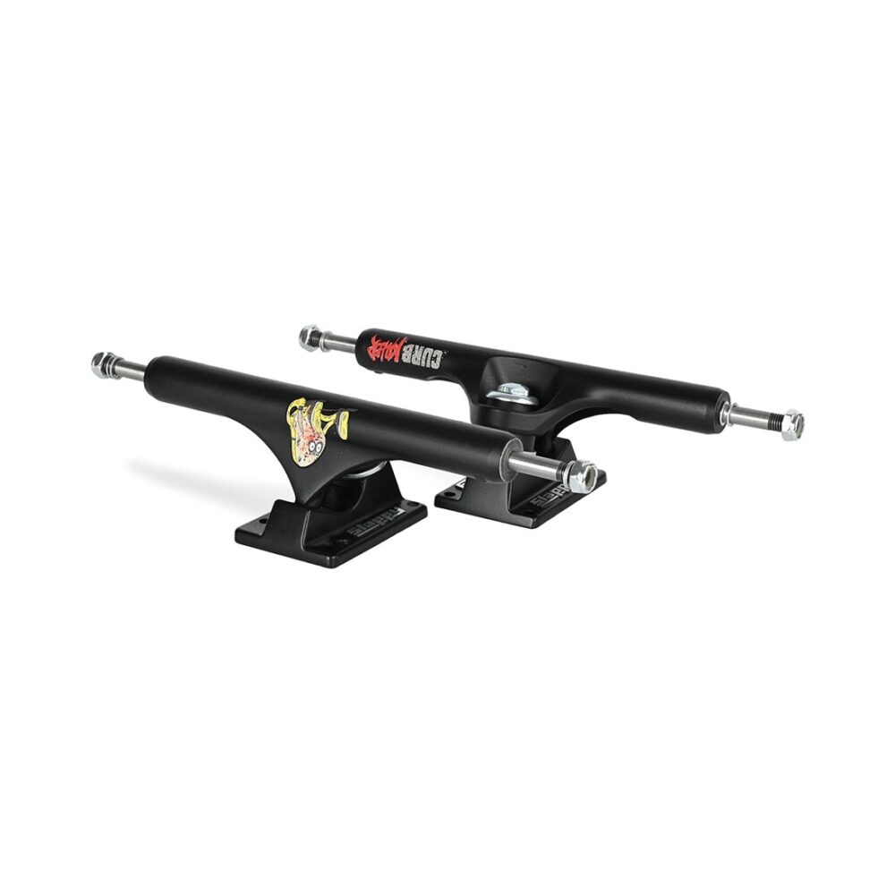 Slappy ST1 Curb Killer 10" Skateboard Trucks (Pair) - Matte Black