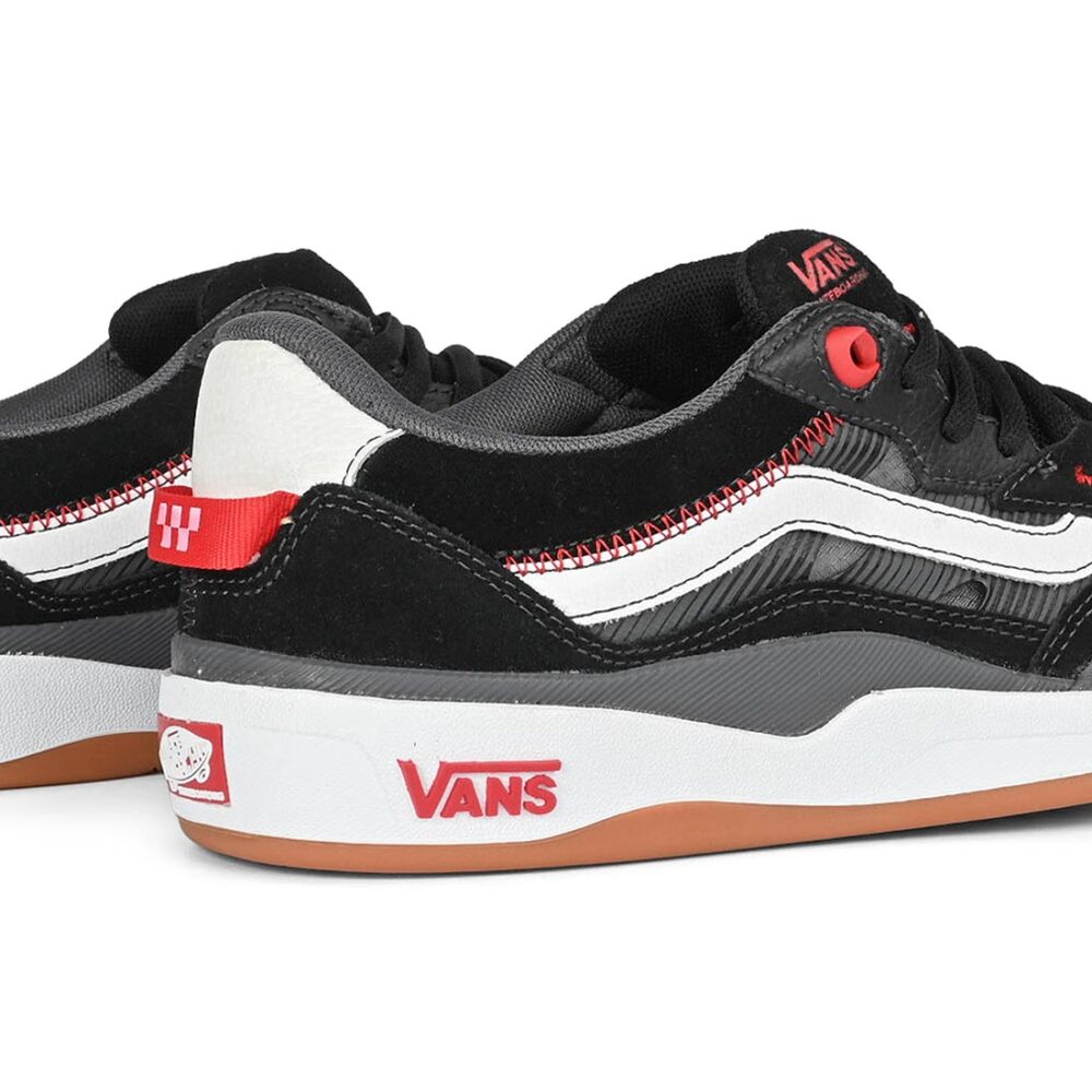 Vans Skate 2 Wayvee Skate Shoes - Black/White/Red