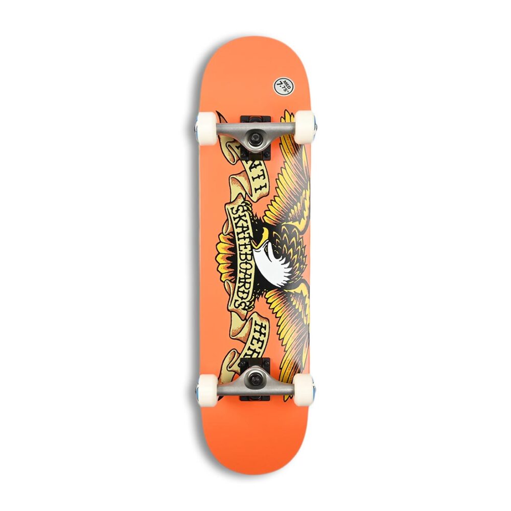 Anti Hero Classic Eagle 7.75" Complete Skateboard - Orange