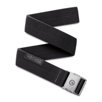 Arcade Midnighter Slim Stretch Belt - Black Noir