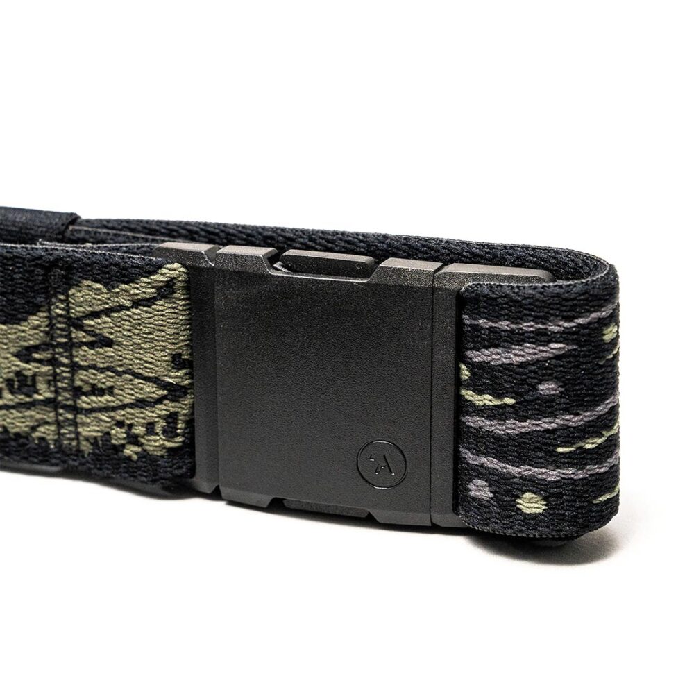 Arcade Out Of Range Long Stretch Belt - Ivy Green