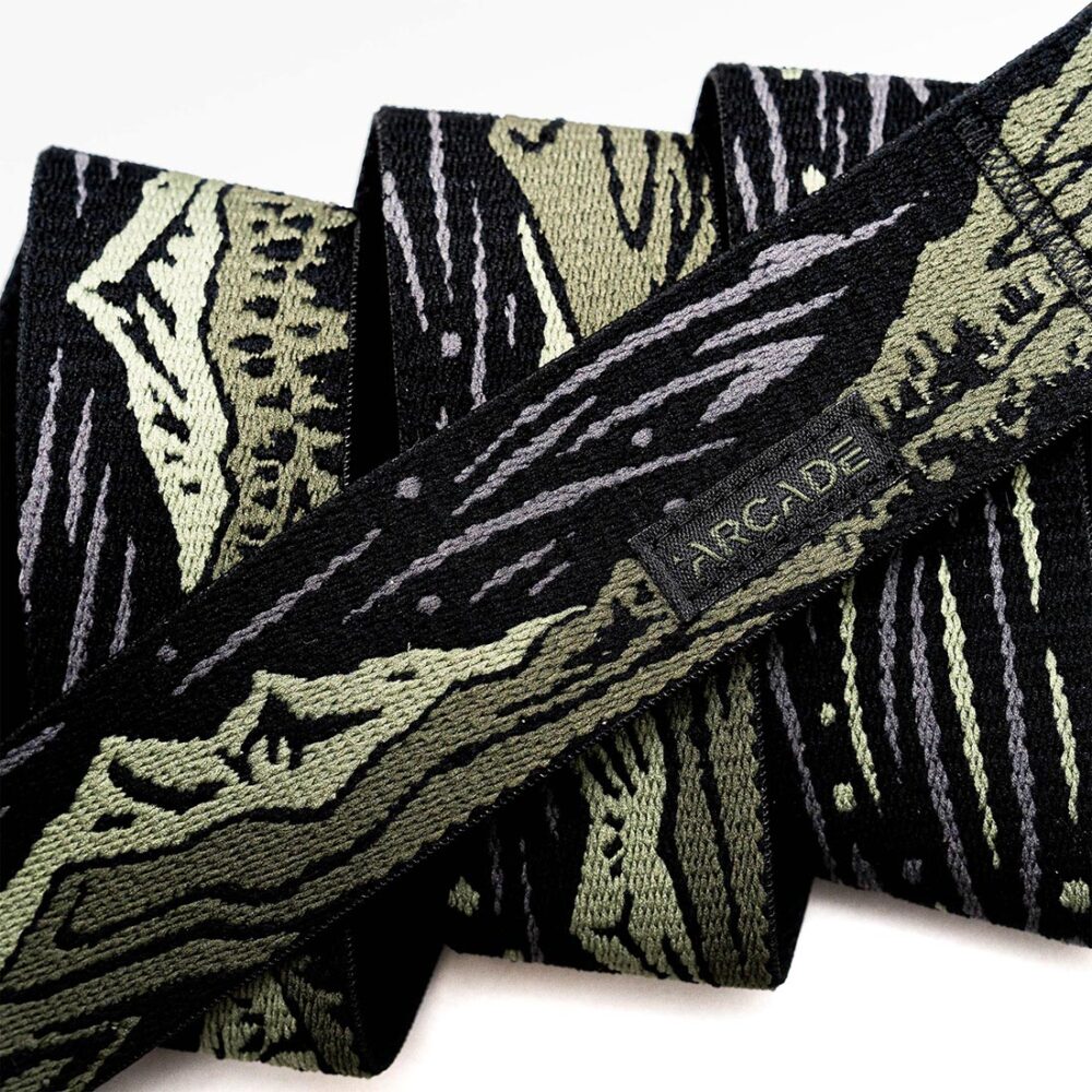 Arcade Out Of Range Long Stretch Belt - Ivy Green