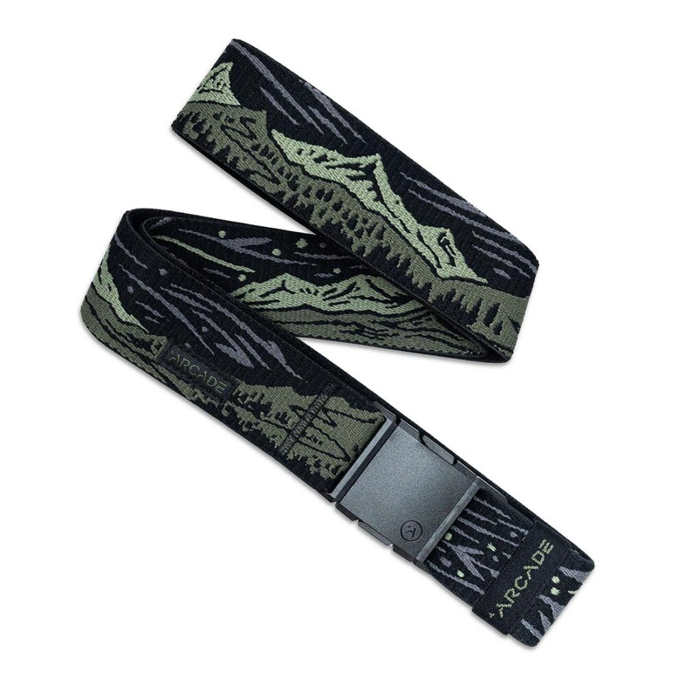 Arcade Out Of Range Long Stretch Belt - Ivy Green