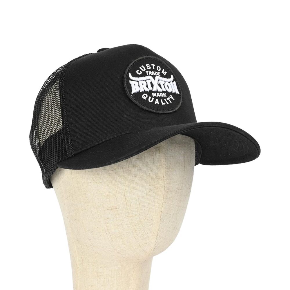 Brixton Gibson NP Trucker Cap - Black/Black