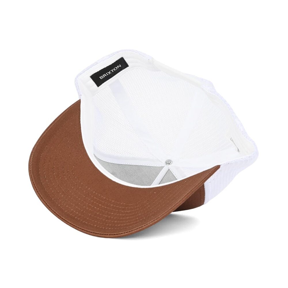 Brixton Gibson NP Trucker Cap - Brown/Off White