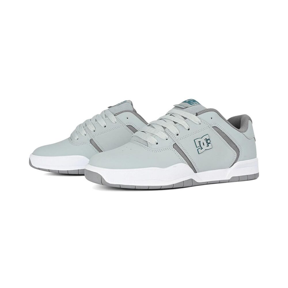 DC Central Low Top Skate Shoes - Grey/Grey/Blue
