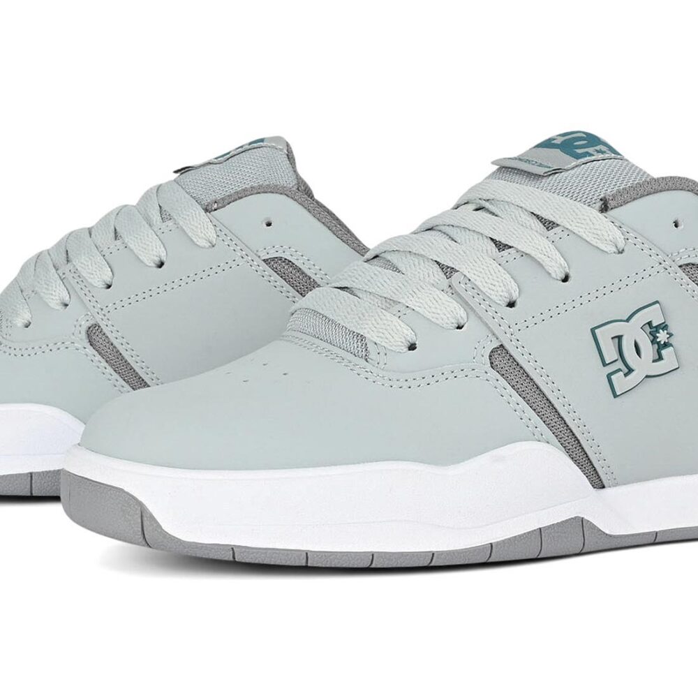 DC Central Low Top Skate Shoes - Grey/Grey/Blue