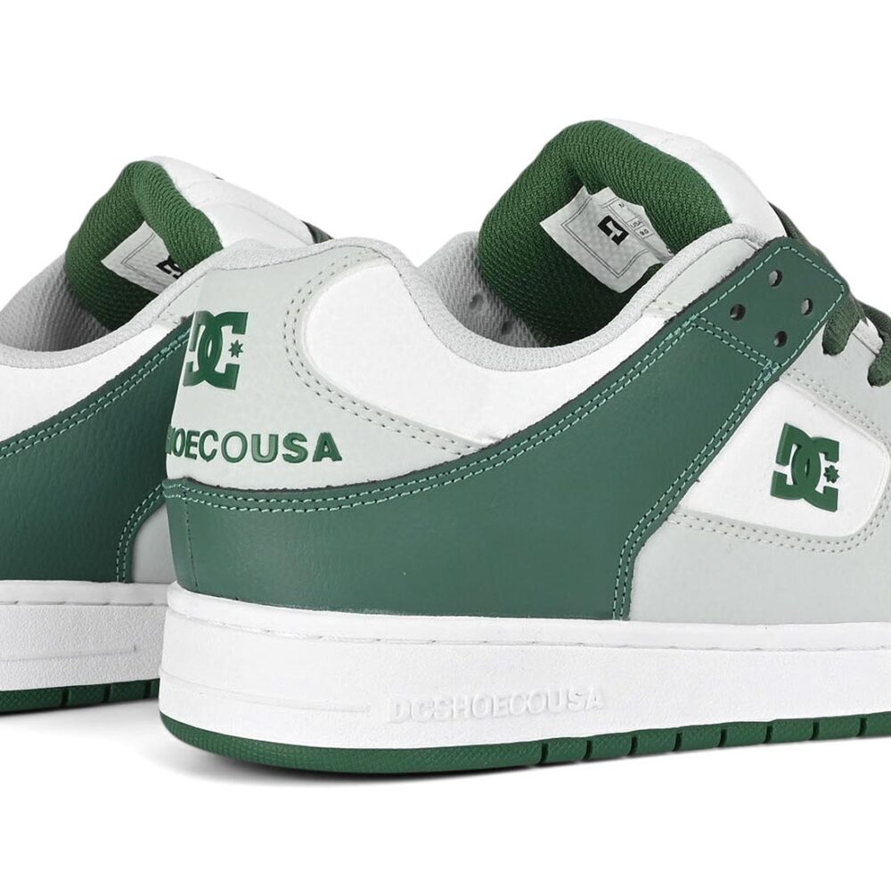 DC Manteca SE Skate Shoes - White/Grey/Green
