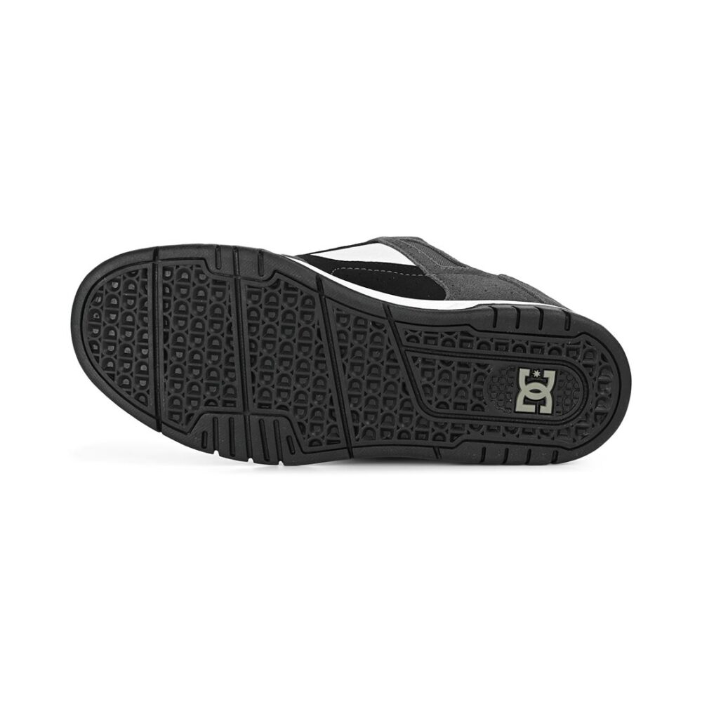DC Stag Skate Shoes - Black/Grey/White