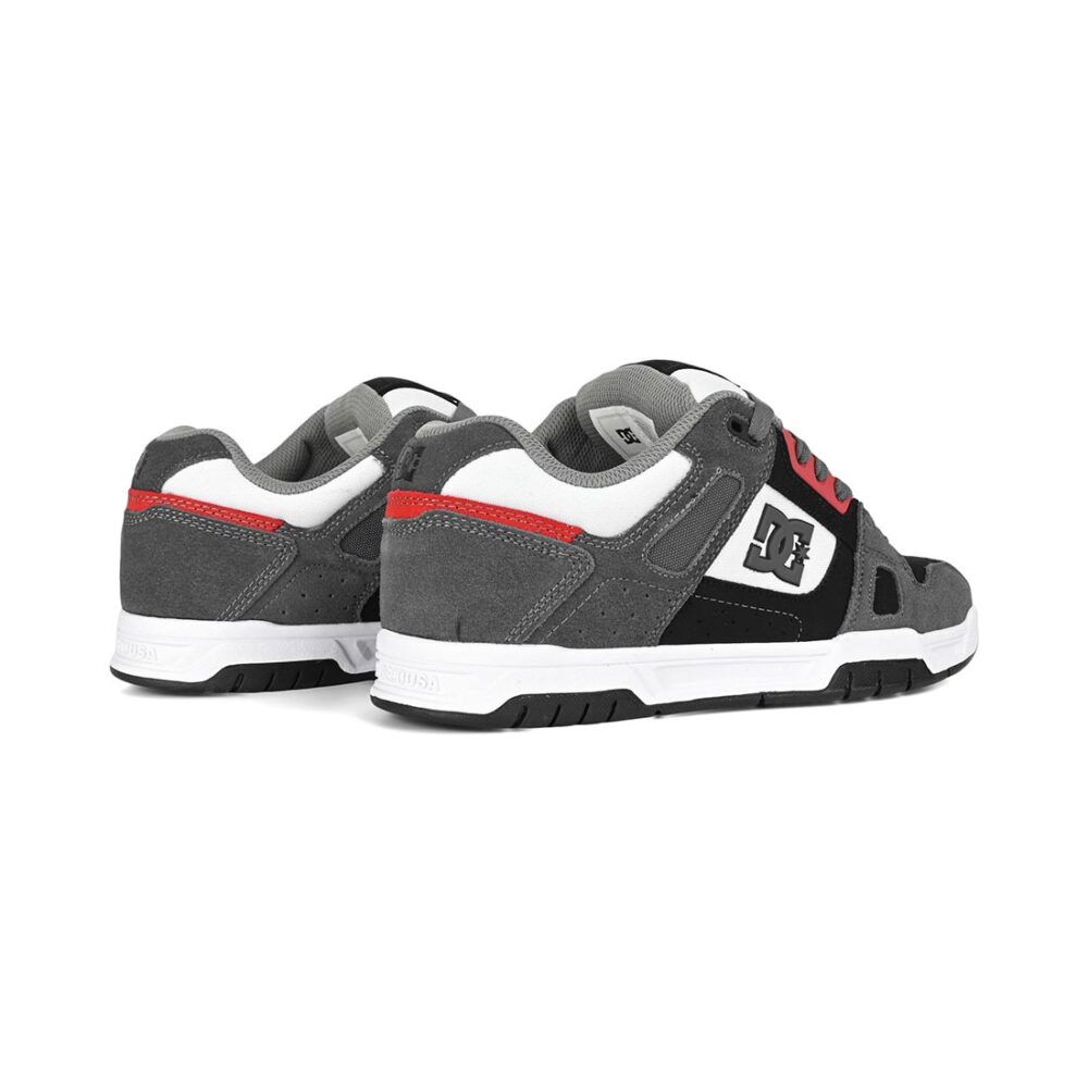 DC Stag Skate Shoes - Black/Grey/White