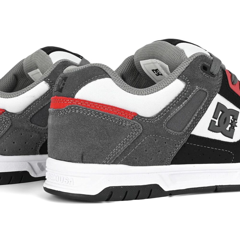 DC Stag Skate Shoes - Black/Grey/White